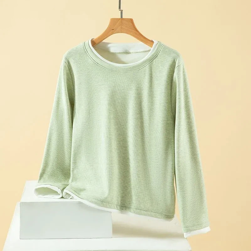 Undershirt Crew Neck - Camiseta Térmica de Mujer, Tallas Grandes,