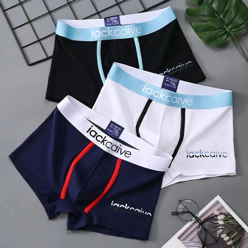 Boxer Brief Pack Cotton - 3 uds bragas masculinas ropa interior