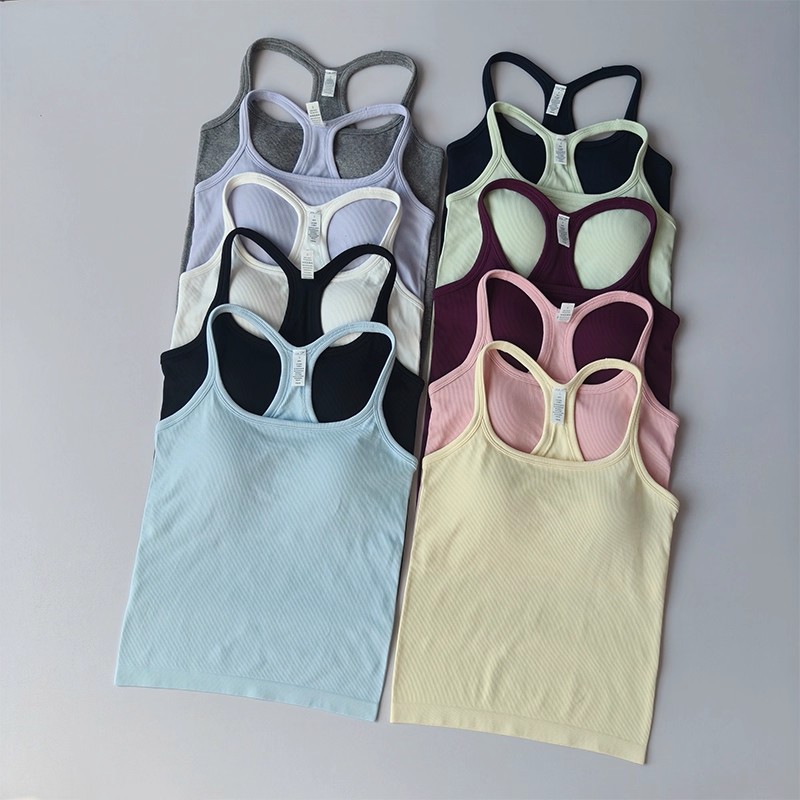 Tank Top Ribbed - Camisola de Yoga de verano para
